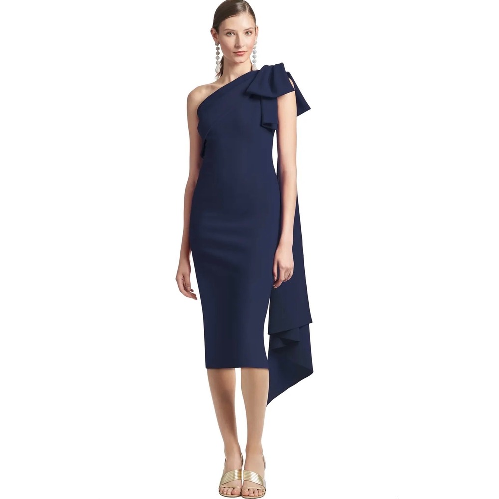 Sachin & Babi Miranda One-Shoulder Dress‎ – Navy – Size 8 – NWT